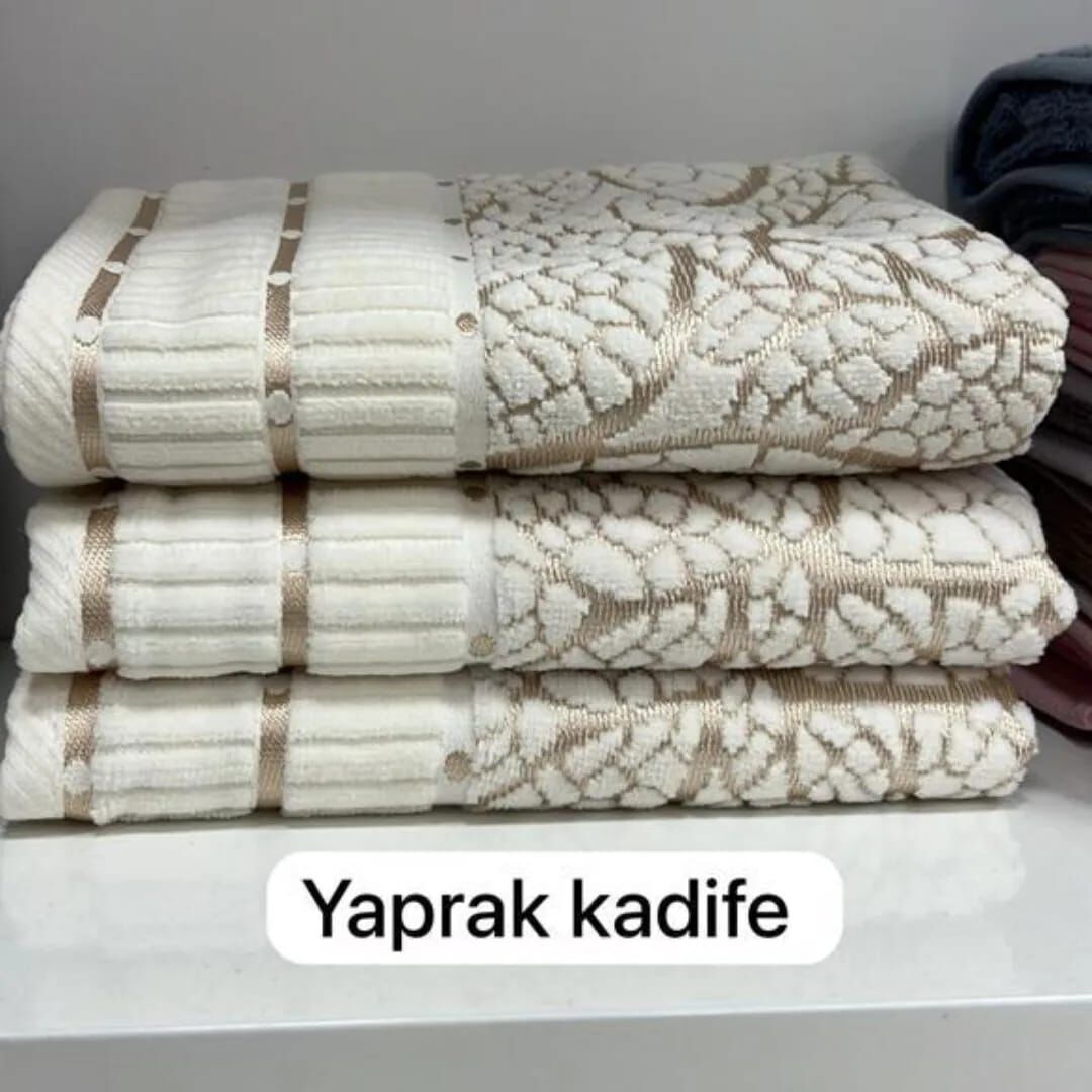 NURPAK - YAPRAK KADİFE EL HAVLUSU (12 ADET)